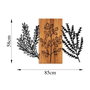 Wallity Triple Herbs - 385 Escultura de pared de madera y metal
